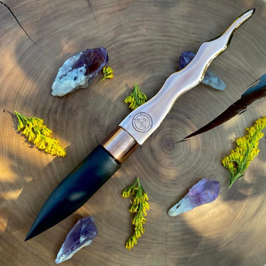 Copper and Ebony Lilith Athame
