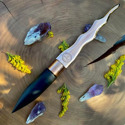Copper and Ebony Lilith Athame