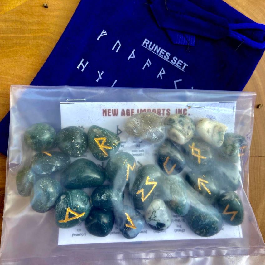 Tree Agate Rune Set