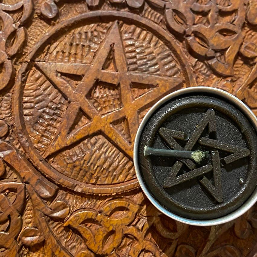 Black Pentacle Tea Light