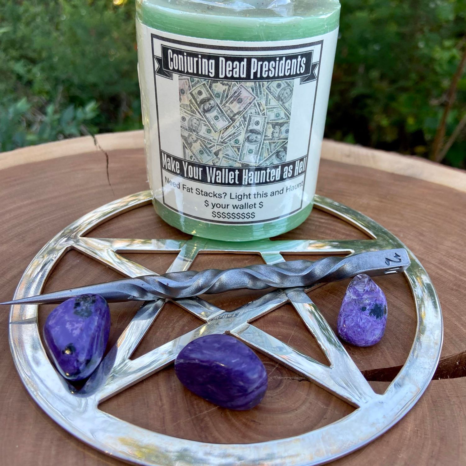 Crone And The Wise Cat Conjuring Dead Presidents Money Spell