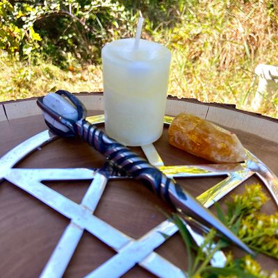 Blessed Herbal Spiritual Cleansing Votive (White / Lemongrass, Cedarwood, &amp; Peppermint)