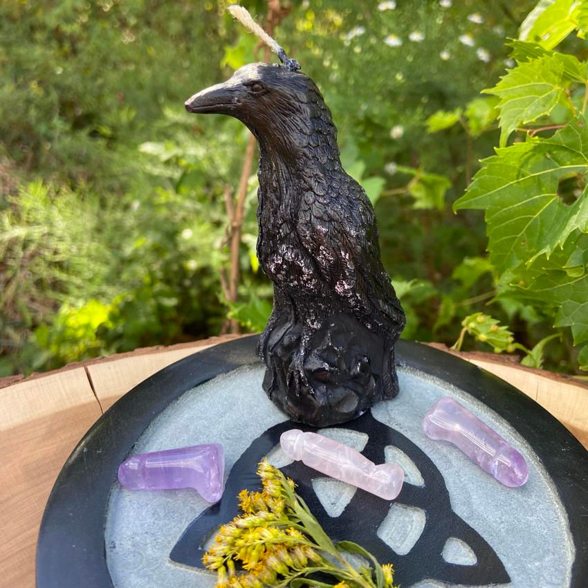 Raven Candle