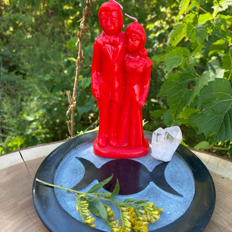 Red Love and Wedding Candle