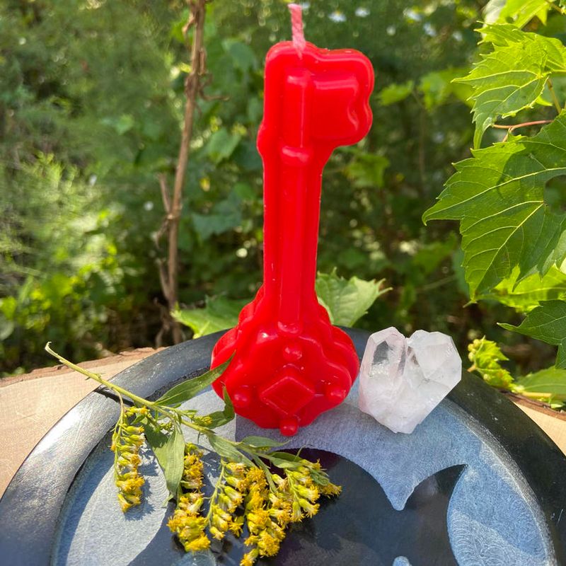 Red Hecate Key Candle