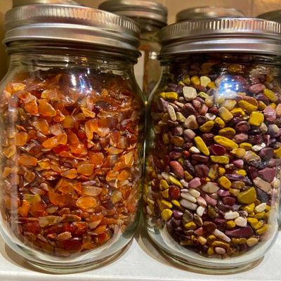 Crystal Chips for mojo bags, Spell Jars, wicca and witchcraft
