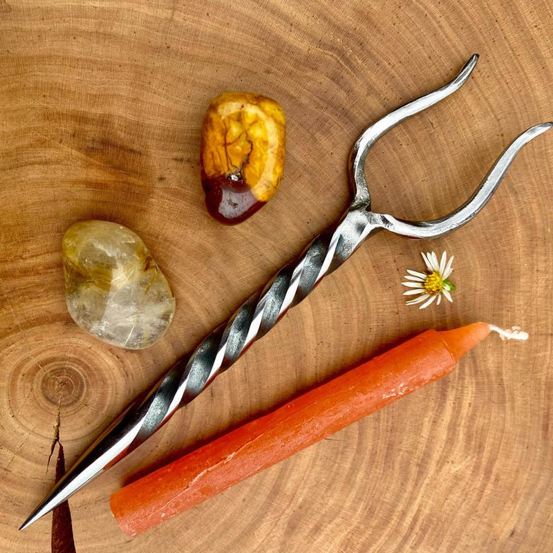 Stang Iron Burin Or Candle Scribe With Single Twist