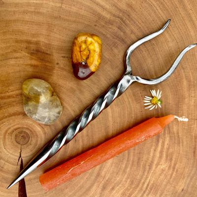 Stang Iron Burin Or Candle Scribe With Single Twist