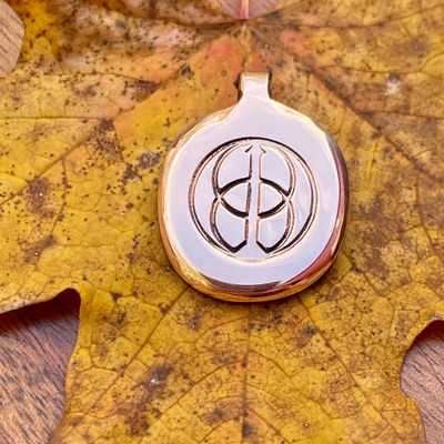 Luna Ignis Hand Crafted Copper Chalice Well Amulet pendant