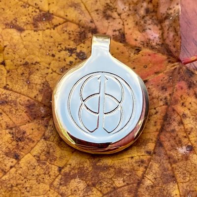 Luna Ignis Hand Crafted Brass Chalice Well Amulet pendant