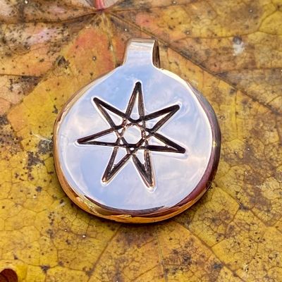 Luna Ignis Hand Crafted Copper Faery Star Amulet pendant