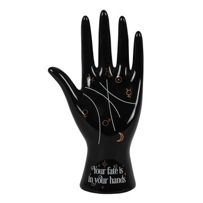 PALMISTRY HAND ORNAMENT - BLACK C/36  Item: 14190