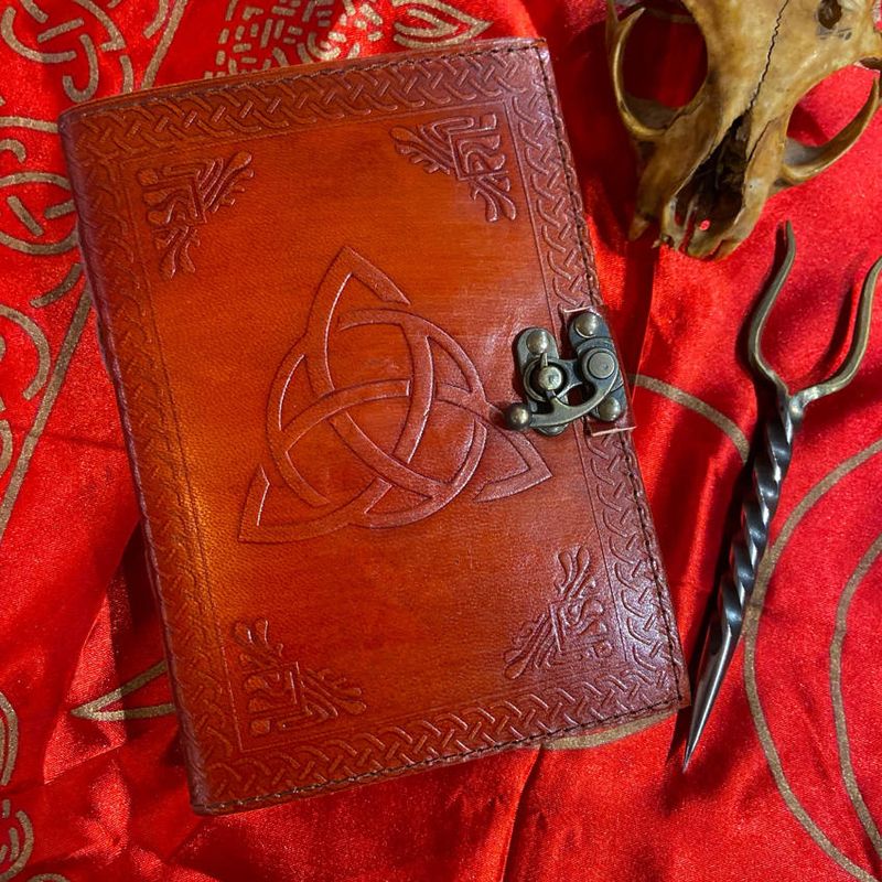 Leather Journal Triquetra