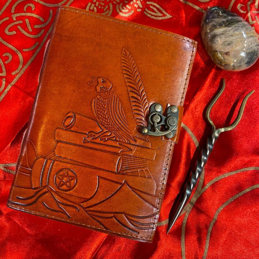 Leather Journal Raven