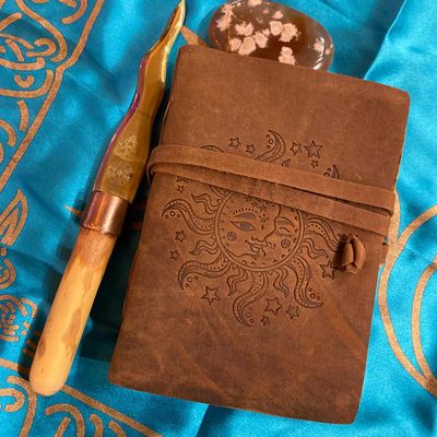 Leather Journal Sun And Moon