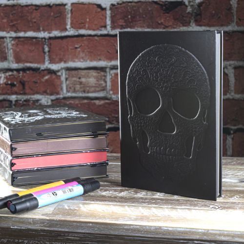 Floral Skull Journal