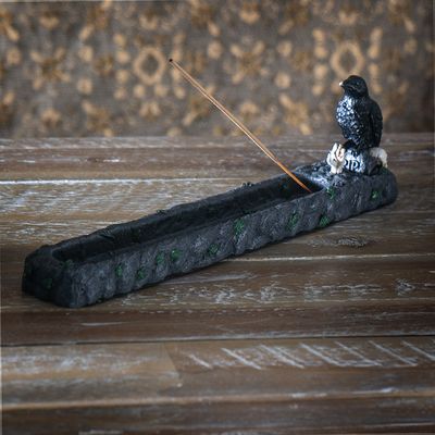 Raven And Grave Incense Boat 15527
