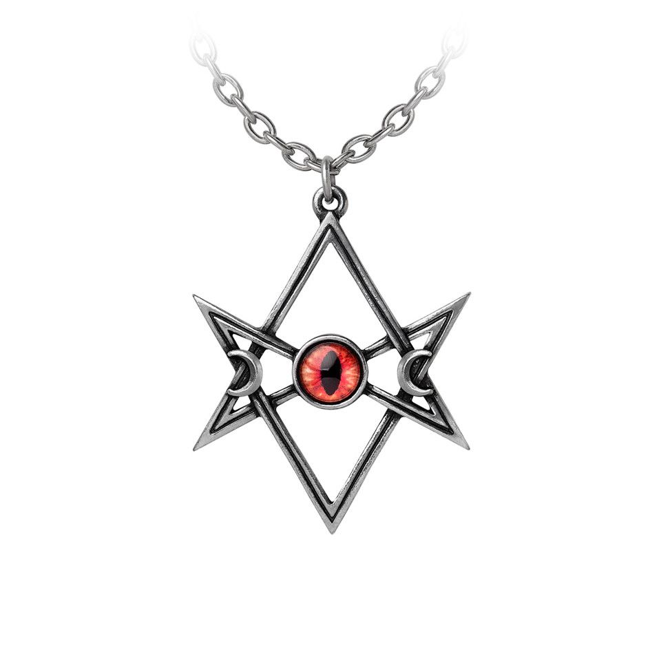 Unicursal Hexagram Eye Pendant P947
