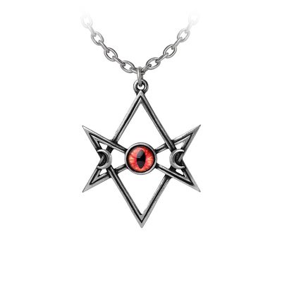 Unicursal Hexagram Eye Pendant P947