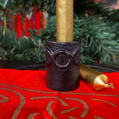 Cast Iron Chime Holder - Triple Moon (CS31)