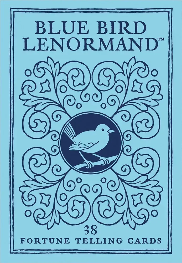 BLUE BIRD LENORMAND: Fortune Telling Cards (38-card deck &amp; 40-page instruction booklet) (updated)