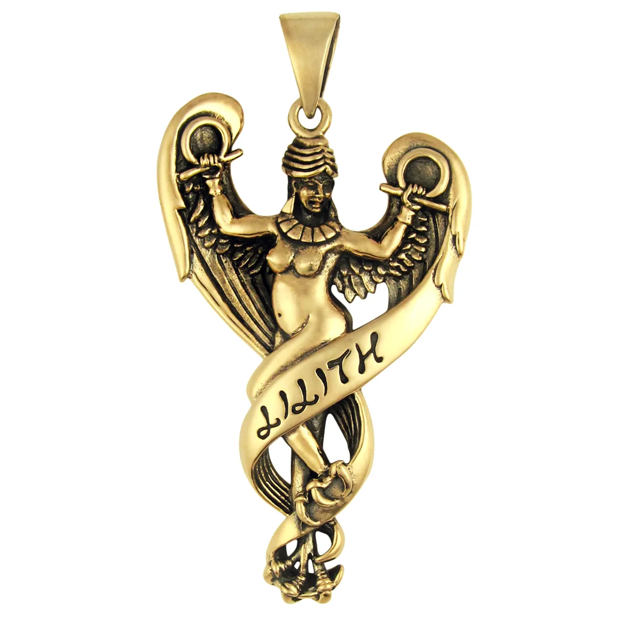 Bronze Lilith Pendant Goddess