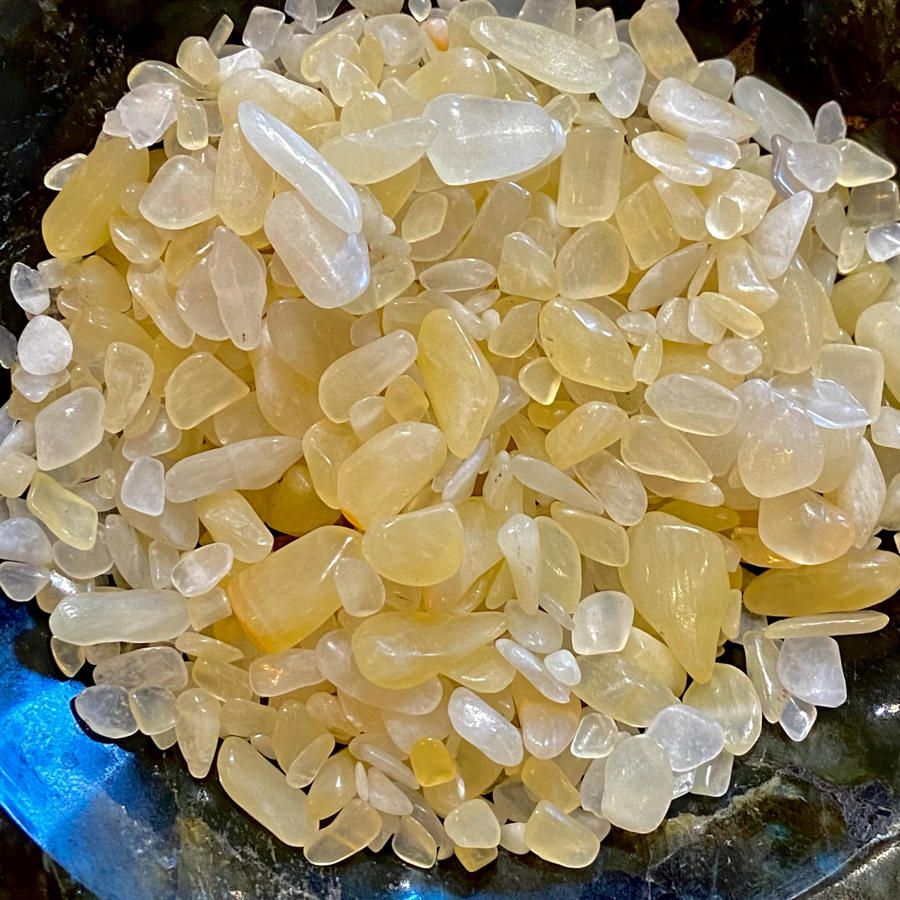 Yellow Calcite Chips 1oz (Crystal Chip Bar)