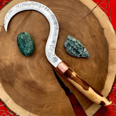 Boline With Neolithic Labyrinth and Willow Handle