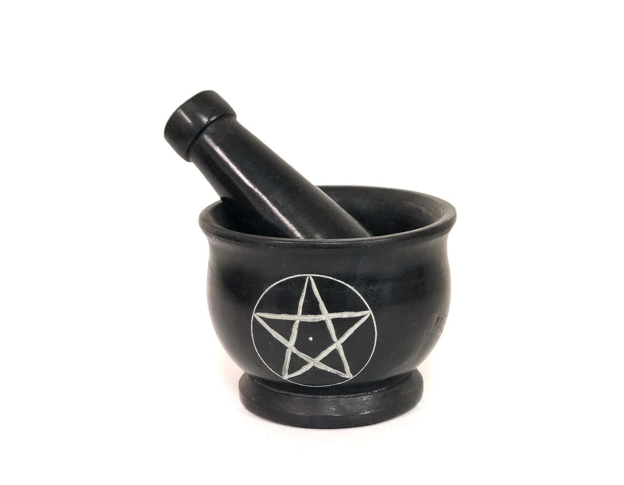 Stone Mortar and Pestle (Pentacle)