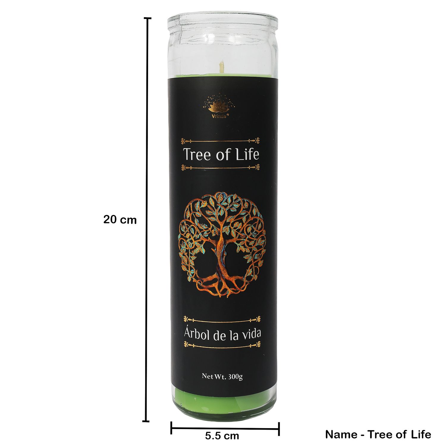 7 Day Jar Candle Tree Of Life
