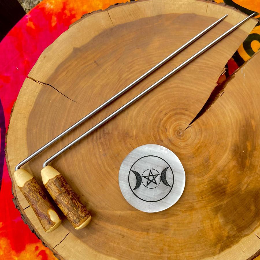 Dowsing Rods With Birch Handles