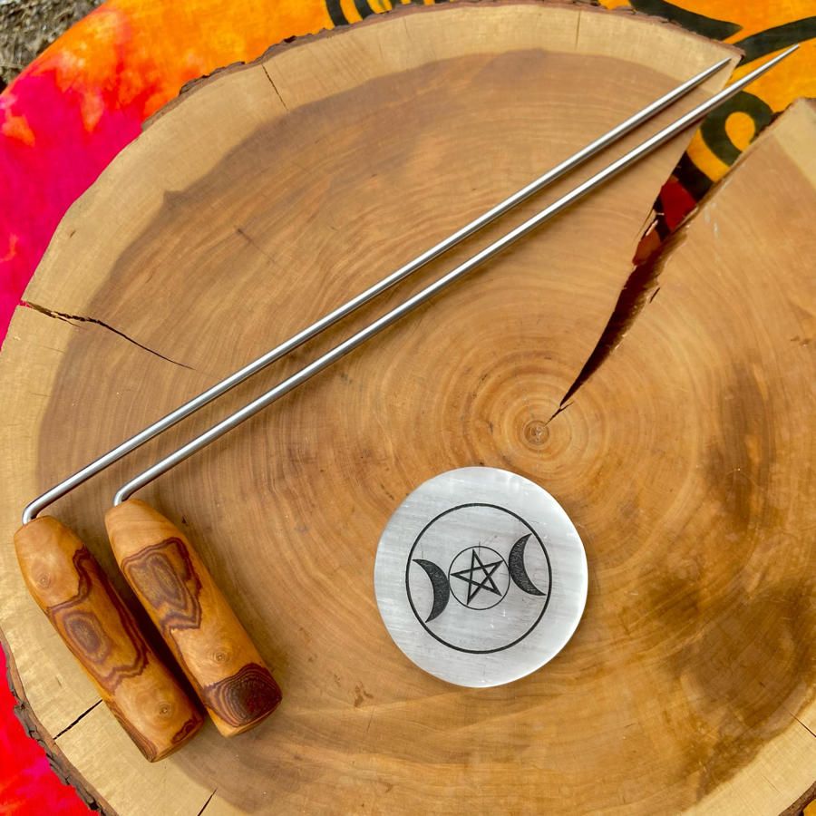 Dowsing Rods With Cherry Handles