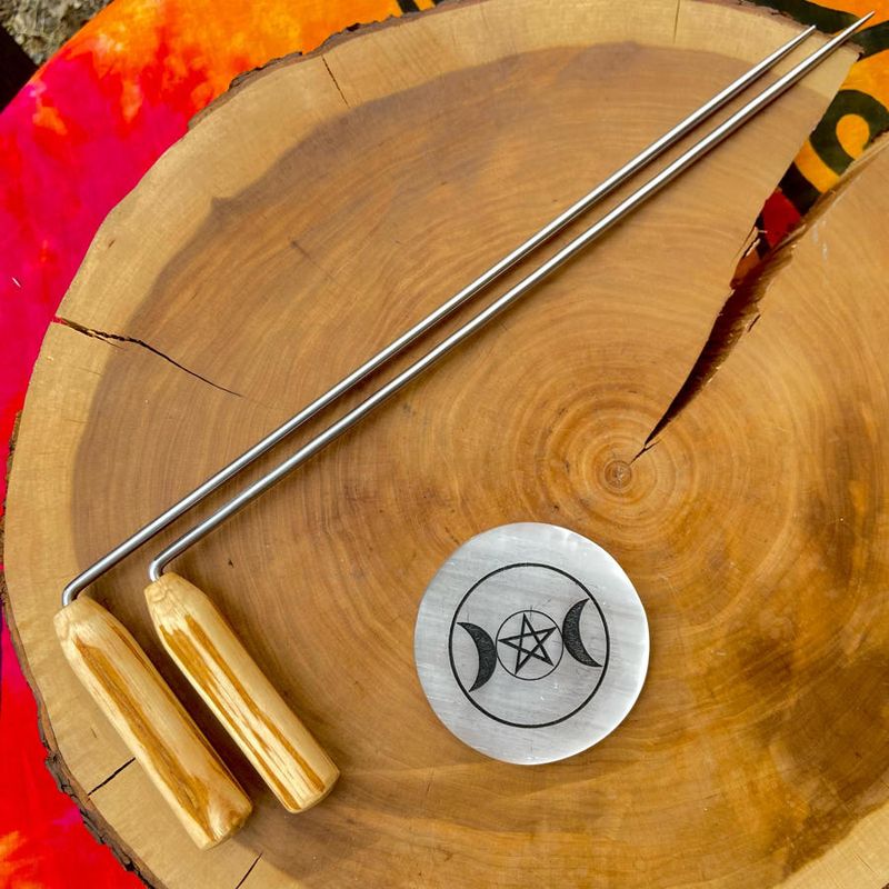 Dowsing Rods With Red Oak Handles