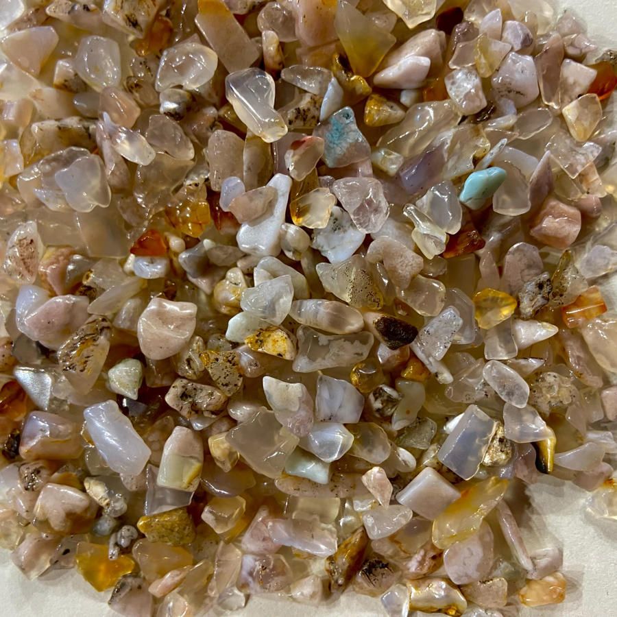 Cherry Blossom Agate Chips 1oz (Crystal Chip Bar)