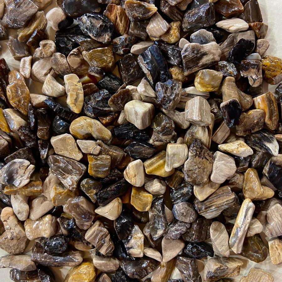 Petrified Wood Chips 1oz (Crystal Chip Bar)