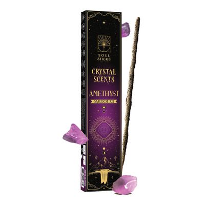 Soul Sticks Crystal Scents 20gm plus crystals - Amethyst