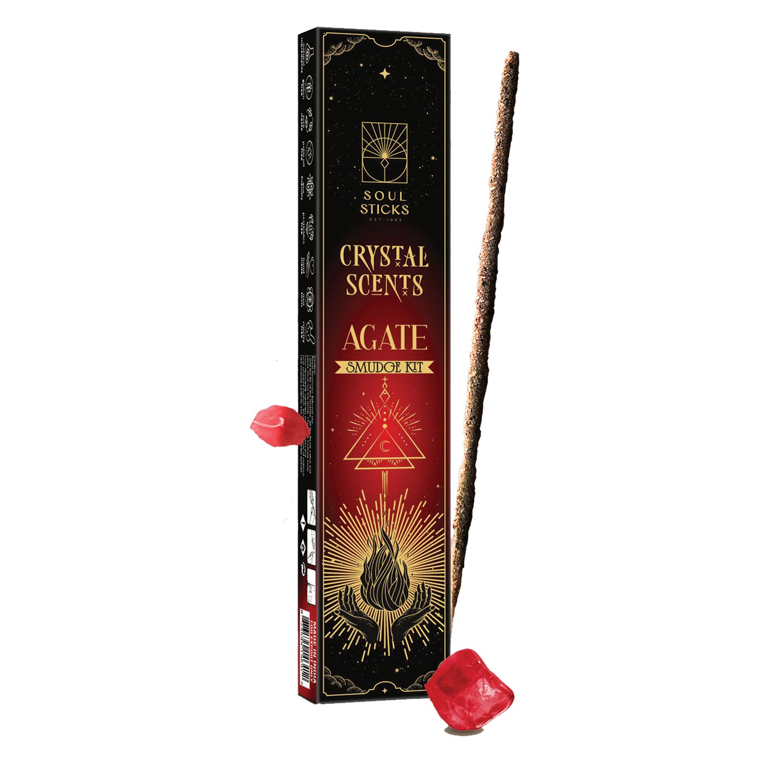 Soul Sticks Crystal Scents 20gm plus crystals - Agate