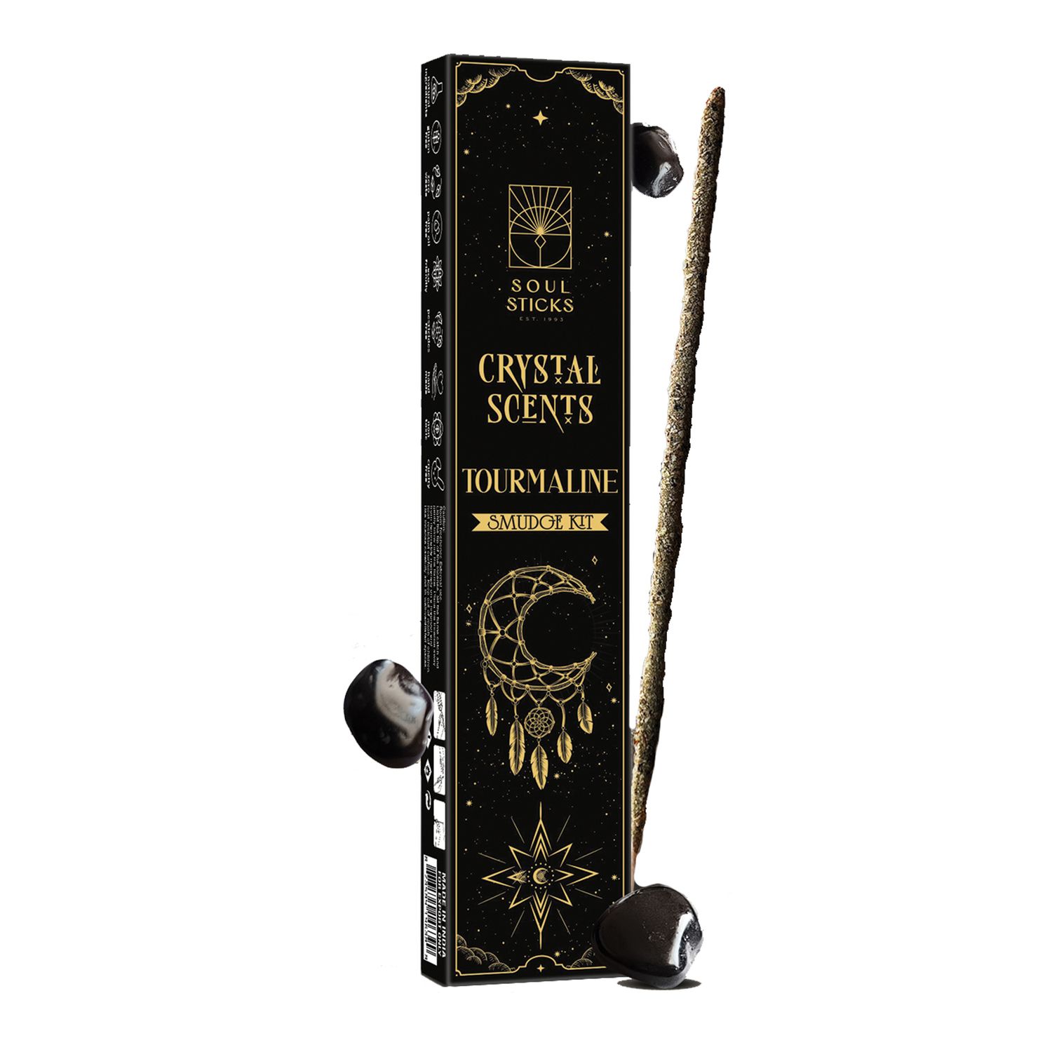 Soul Sticks Crystal Scents 20gm plus crystals - Tourmaline