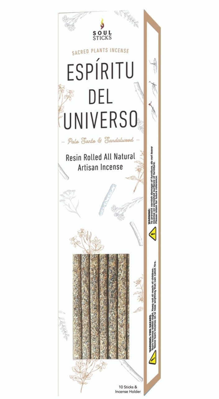 Soul Sticks Hand Rolled Artisan Spirit Of The Universe Palo Santo and Sandalwood