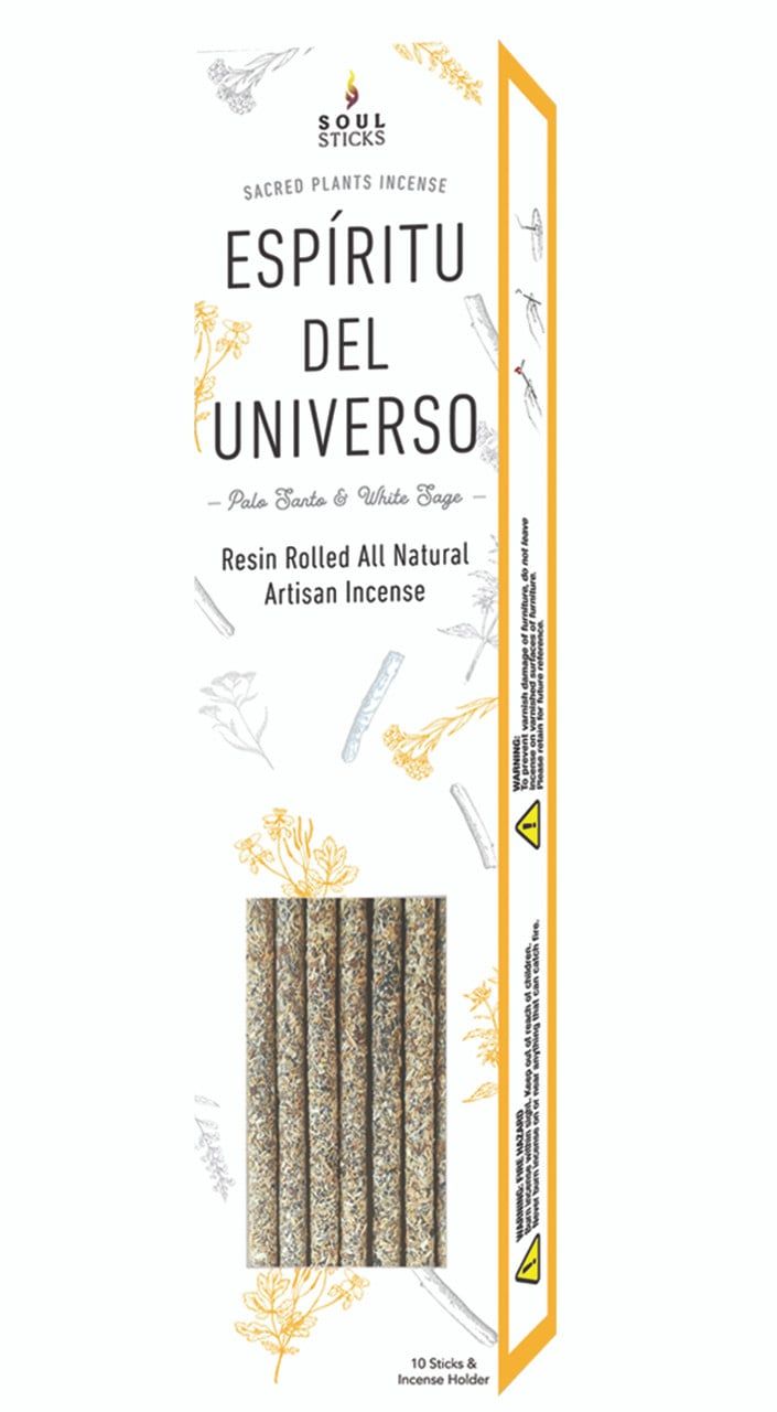 Soul Sticks Hand Rolled Artisan Spirit Of The Universe Palo Santo and  White Sage