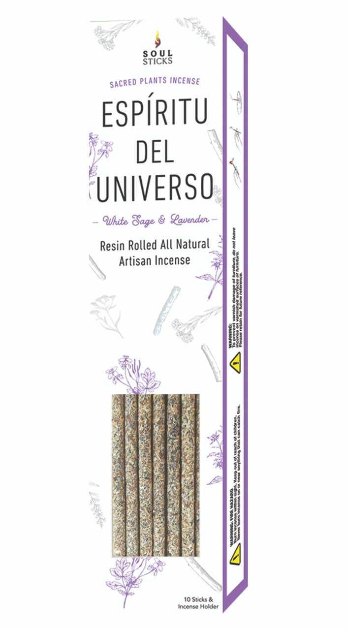Soul Sticks Hand Rolled Artisan Spirit Of The Universe  White Sage and Lavender