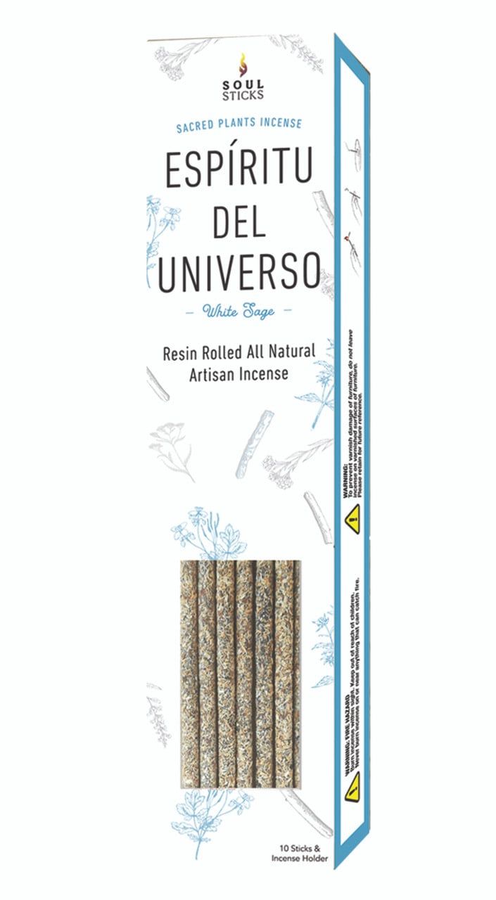 Soul Sticks Hand Rolled Artisan Spirit Of The Universe  White Sage