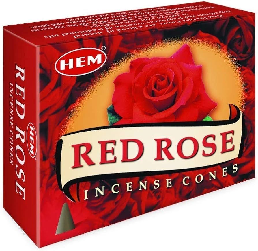Hem Cone Incense Red Rose