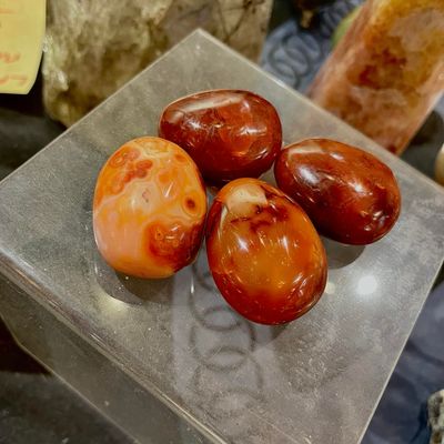Carnelian Palm Stone