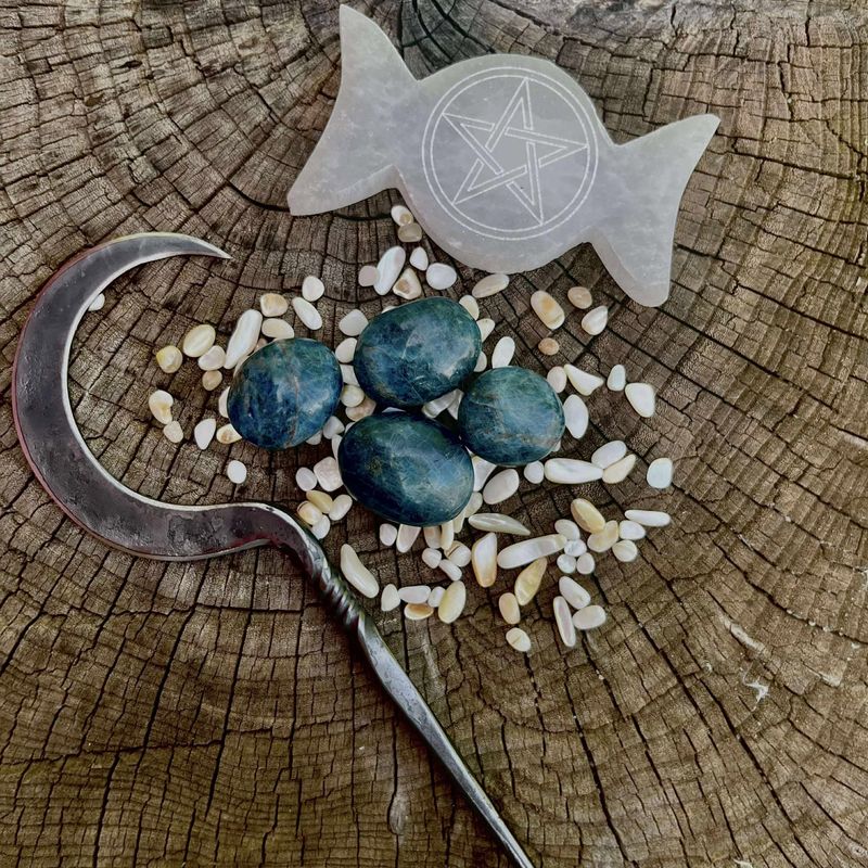 Apatite Palm Stone