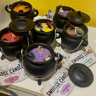 Cast Iron Cauldron Smudge Candle