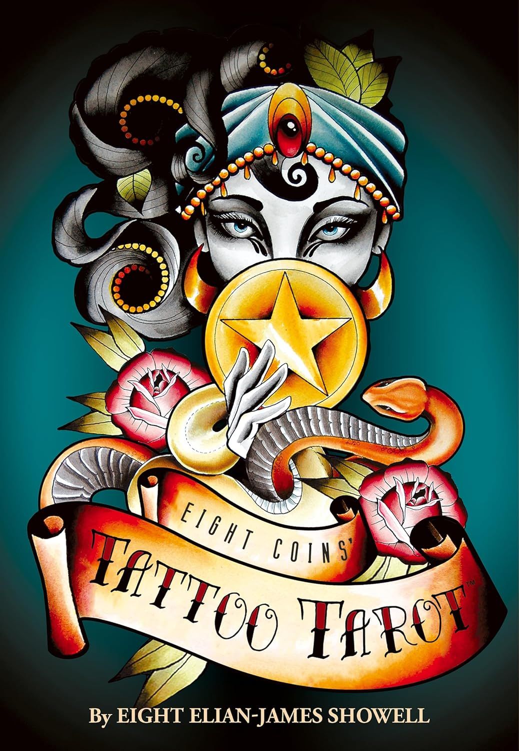 EIGHT COINS TATTOO TAROT (82-card deck &amp; 188-page guidebook)