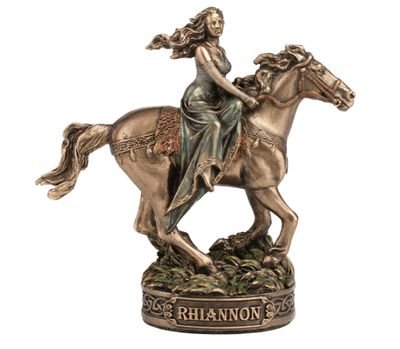 Celtic Mini Statue- Rhiannon (painted)