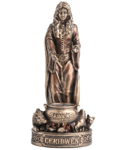 Celtic Mini Statue- Ceridwen (painted)