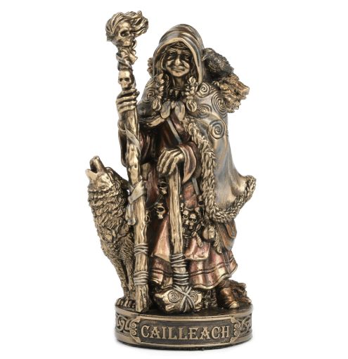 Celtic Mini Statue- Cailleach (painted)